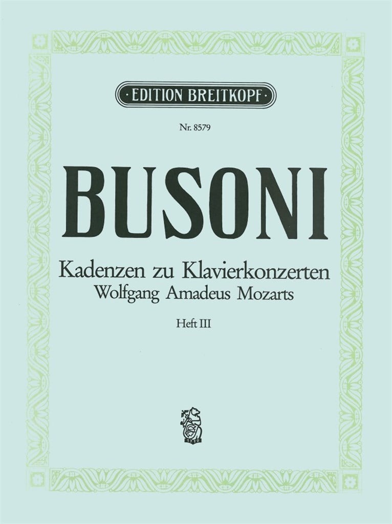 Mozart Klav.Konz. Kadenzen Bd3
